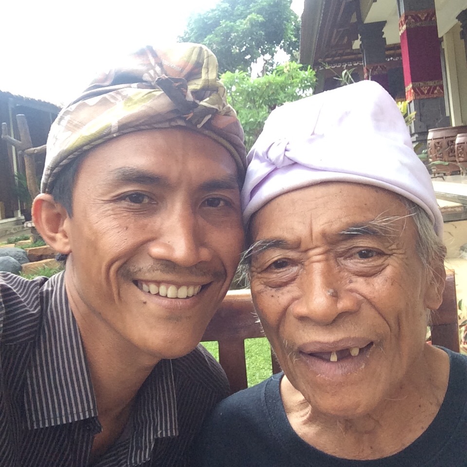 Dede Wiweka and Mr. Ketut Liyer